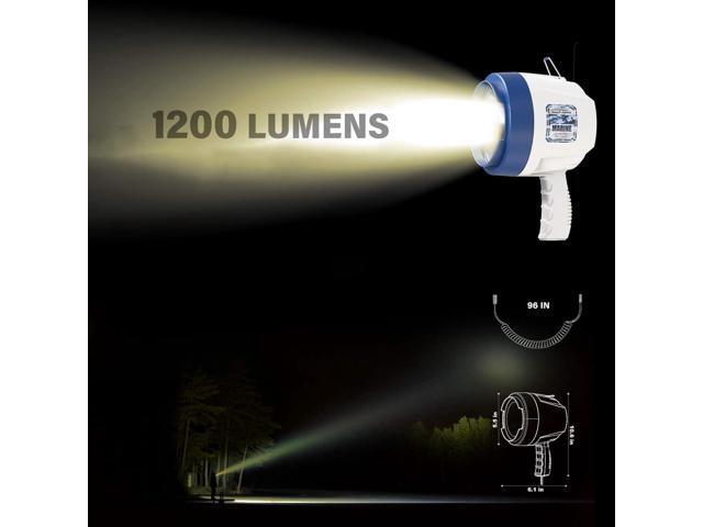 GOODSMANN Marine Spotlight Corded Handheld Corded Spot Lights for Boats 12 Volt DC Glare-Free Halogen Spotlight 9924-H202-01