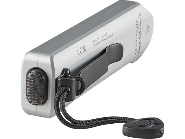 Streamlight 88819 Wedge XT 500-Lumen Slim Everyday Carry Flashlight, Includes USB-Cable and Pocket Lanyard, Silver