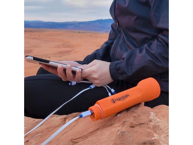 Journey Seeker 300 Solar LED Waterproof Flashlight and Charger, Orange