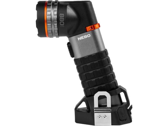 NEBO LUXTREME SL50 Spotlight 450 Lumens, Very Bright 1/2 Mile Beam, Waterproof, 40 Hours Run Time or Nonstop Use With 12V Adapter, Rechargeable...