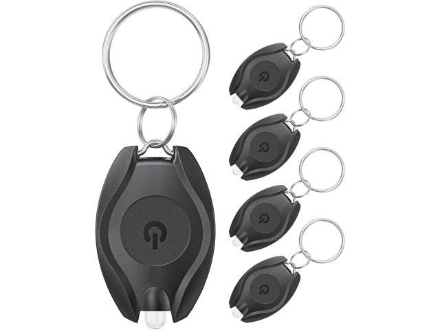Uniclife 10 Pack LED Keychain Flashlight Mini LED Keychain Light 14 Lumen Portable Ultra Bright Battery Powered Key Ring Torch for Outdoor Camping...