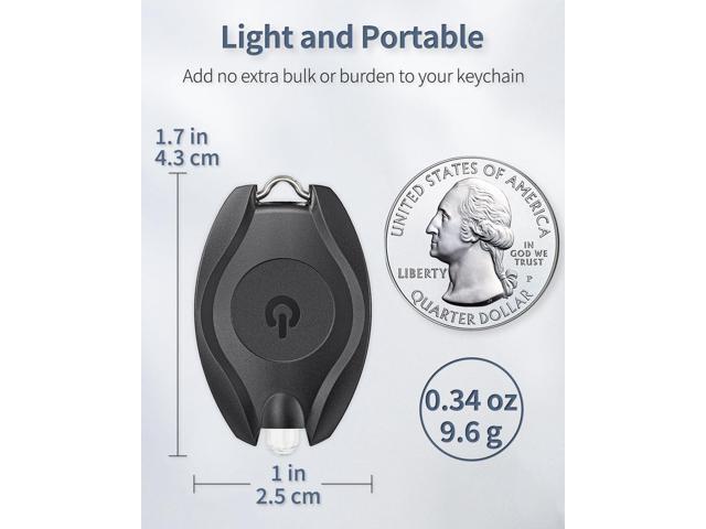 Uniclife 10 Pack LED Keychain Flashlight Mini LED Keychain Light 14 Lumen Portable Ultra Bright Battery Powered Key Ring Torch for Outdoor Camping...