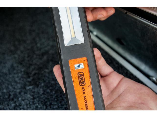 ARB ADVENTURE LIGHT 600 LUMEN RECHARGABLE FLASHLIGHT, HEAVY DUTY LED LANTERN WORK LAMP, WITH HOOKS AND STRONG MAGNETS (10500060A)