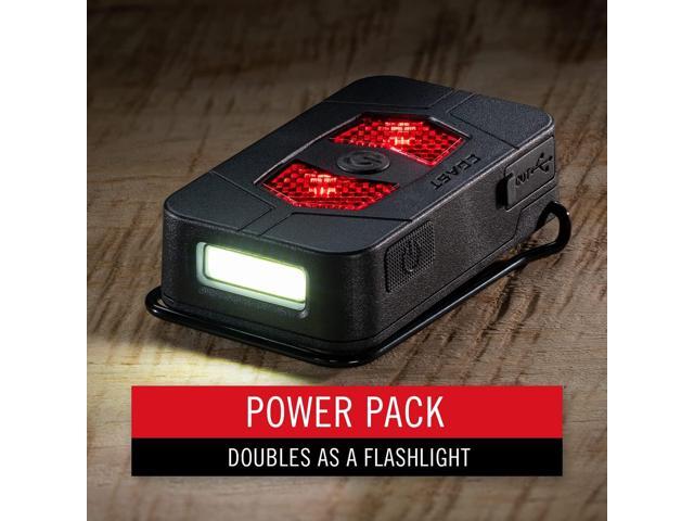 Coast ZX20B Dual Purpose Rechargeable Booster Pack, Power Bank and 200 Lumen LED Flashlight, Safety Signal for RL20R. RL20RB, RL22R, RL27R