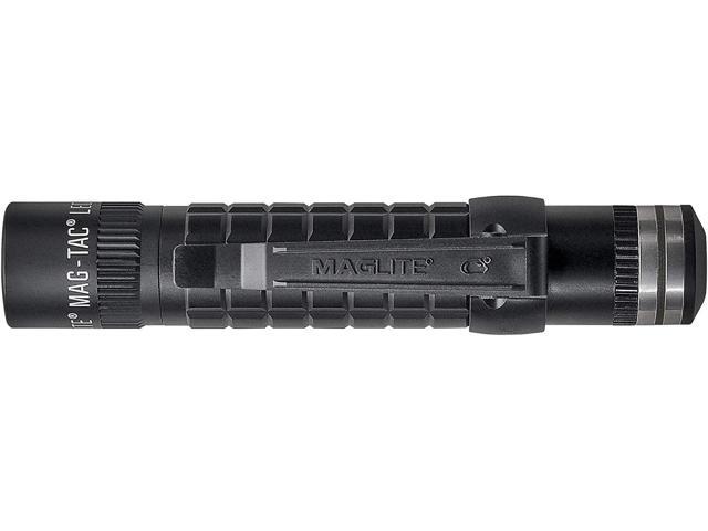 Maglite Mag-Tac LED Rechargeable Flashlight - Plain-Bezel, Matte Black