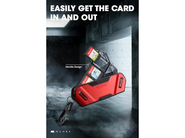 Mumba 12 Game Card Case for Nintendo Switch Game Cards, Portable and Exquisite Protective Hard Shell with 4 Layer Rotatable Holder for Nintendo...