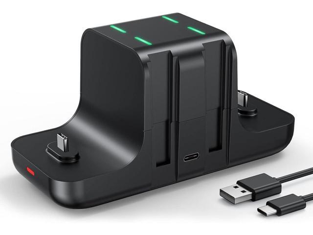 NEWDERY Controller Charger Dock for Nintendo Switch Pro Controller and Joy con, 6-in-1 Fast Charging Dock Station for Switch & OLED Model & Lite...