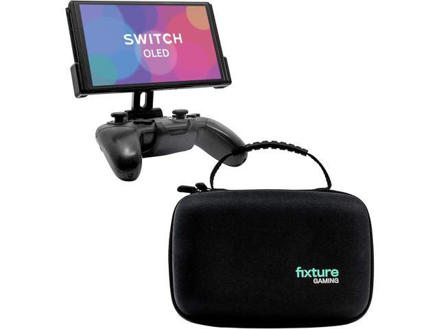 Fixture S2 Bundle Gaming Console Monitor and Controller Mount with Carrying Case Compatible with Nintendo Switch OLED and Pro Controller