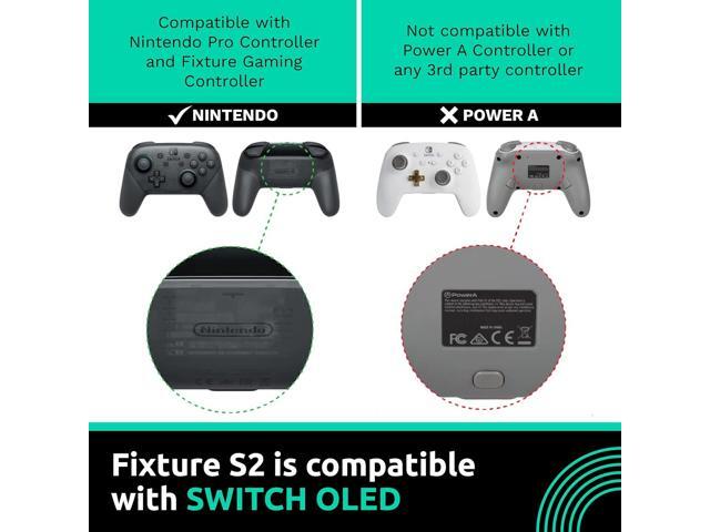Fixture S2 Bundle Gaming Console Monitor and Controller Mount with Carrying Case Compatible with Nintendo Switch OLED and Pro Controller
