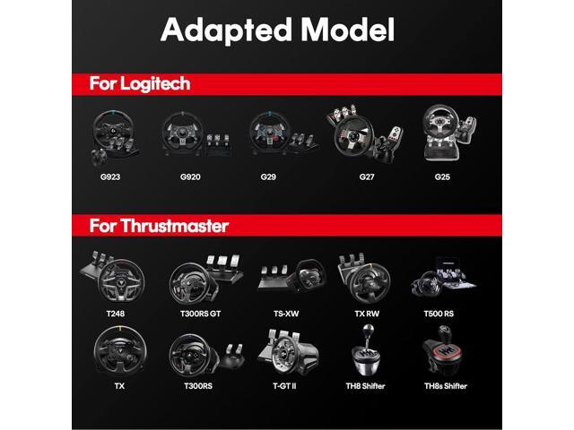RACGTING Racing Simulator Cockpit for G920 G29 G923, Foldable Racing Simulator for Thrustmaster T248X T248 T300 T150 458 TX Xbox PS5 PS4 PC (Black)