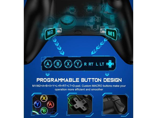 Wireless Switch Pro Controller for Nintendo Switch Controller/Lite/OLED, LED Wired PC Game Joysticks-Wireless iOS/Android Remote, Nintendo Switch...
