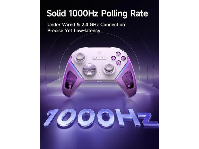 EasySMX D10 PC Controller - Elite Wireless Bluetooth Pro Controller with TMR Joystick, Dual-Mode Triggers & Full Mechanical Buttons, 1000Hz Polling...