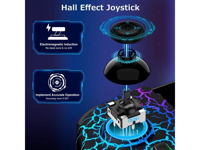 Spican Switch Controllers for Nintendo Switch/OLED, Hall Effect Wireless Pro Controller One-Piece Joypad, Full-Size Ergonomic Handheld Mode...