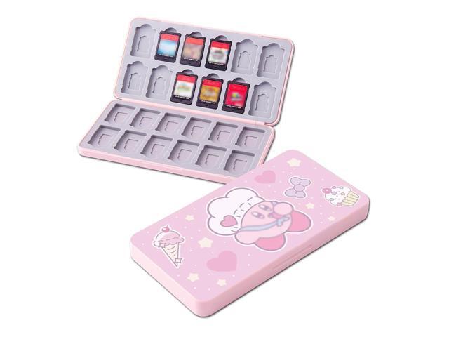 PERFECTSIGHT Cute Game Card Case for Nintendo Switch/ Switch Lite/ OLED, 24 Game Holder Cartridge Case for Game Cards and 24 SD Cards, Kawaii...