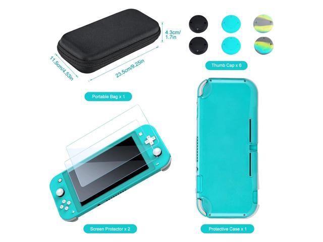 innoAura Switch Lite Case 12-in-1 Accessories Bundle for NS Switch Lite (2019), with Protective Carrying Case, Hand Strap, Screen Protector & Cute...
