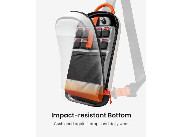 tomtoc Sling Crossbody Bag for Nintendo Switch 2, Protective Travel Chest Carrying Gaming Pouch with 8 Game Cartridges Slots