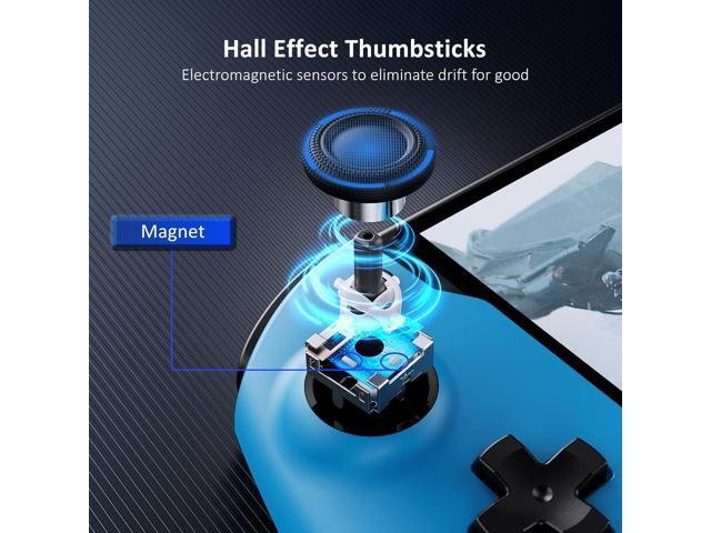 NexiGo Hall Effect Gripcon (No Drift, No Deadzone) with Hall Sensing Joystick for Nintendo Switch/Switch OLED, Ergonomic Handheld Mode, 6-Axis...