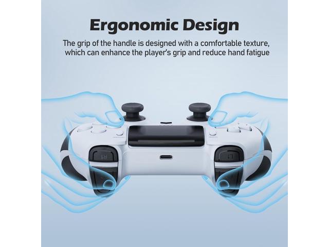 CHEREEKI Wireless Controller for PS4 with 2 Macro Buttons, 3.5mm Audio and Turbo Function, 6-Axis Motion Control, Dual Vibration, Gamepad Joystick...