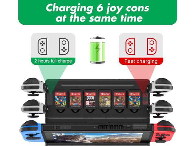 TV Docking Station with Joycon Charging for Switch and Switch OLED,Storable 6 Game Cards/6 TF Cards,Switch Docking Station Support 4K HDMI Adapter...