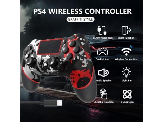 SZDILONG Upgraded Wireless Controller for Ps4 Gamepad Compatible with Ps4/Pro/Slim/Windows PC,Joystick for PS4 with Touchpad/Stereo Headphone...