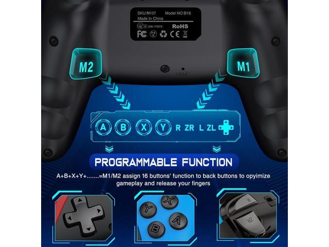 Wireless Switch Controller for Switch/Lite/OLED/Swicth 2 Controller, Switch Controller Joysticks Work with iOS/Android/PC-Switch 2 Pro TURBO...