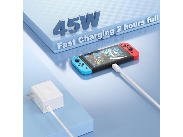 YCCSKY 45W Charger for Game Console N-intendo S-Witch, AC Adapter for N-intendo S-Witch - Fast Charger with 10FT USB C Cable 15V/3A Power Supply...