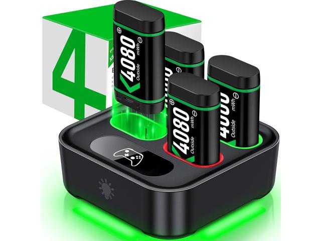 Charger for Xbox One Controller Battery Pack with 4x4080mWh USB C Xbox Rechargeable Battery Pack Series X S, One S/One X/Elite Controller Charger...
