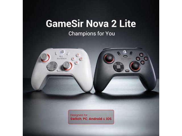GameSir Nova 2 Lite Wireless PC Controller with Hall Effect Joysticks & Triggers, 2.4G & Wired 1000Hz Polling Rate, Remappable Buttons - Compatible...
