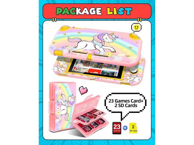 Gurgitat 2 in 1 for Nintendo Switch Lite Case Protector - 24 Game Card Holder Case & Switch Lite Protective Cover Cute Funny Cartoon Hard Shell for...