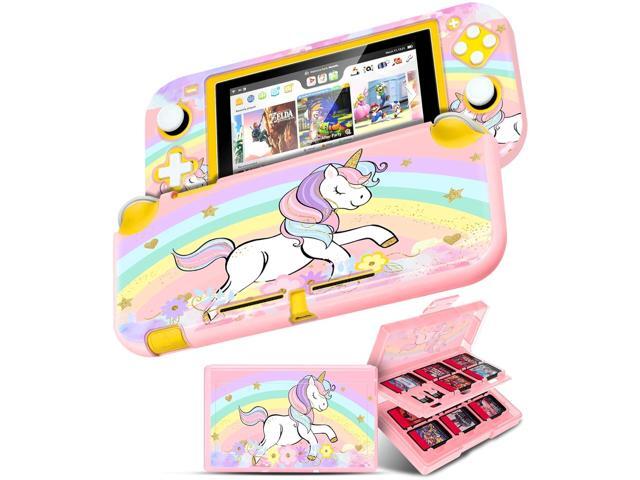 Gurgitat 2 in 1 for Nintendo Switch Lite Case Protector - 24 Game Card Holder Case & Switch Lite Protective Cover Cute Funny Cartoon Hard Shell for...