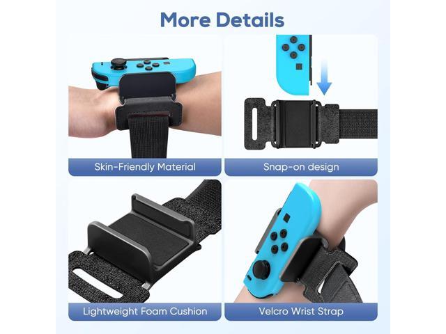 YUANHOT Wrist Bands for Nintendo Switch Just Dance 2025 2024 2023 & Zumba Burn It Up, Adjustable Elastic Straps for Switch & Switch OLED Joy Con...