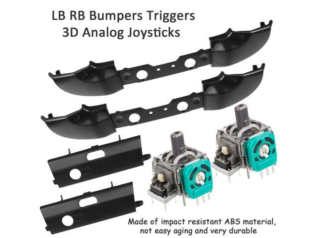 Skylety 31 Piece Replacement Game Controller Kit, Thumbsticks Cover, Joystick, LB RB Bumper Trigger, Headphone Jack Plug Port, Screwdriver...