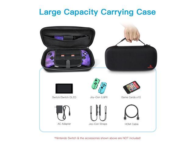 NexiGo Switch Controller Grip Carrying Case for Nintendo Switch/Switch OLED, 10 Game Card Holders, Compatible with Split Pad Pro, ZenGrip Pro,...
