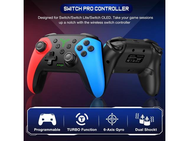 Wireless Switch Controller for Nintendo Switch/Lite/OLED Controller, Switch Controller with a Mouse Touch Feeling on Back Buttons, Extra Switch Pro...