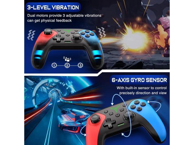 Wireless Switch Controller for Nintendo Switch/Lite/OLED Controller, Switch Controller with a Mouse Touch Feeling on Back Buttons, Extra Switch Pro...