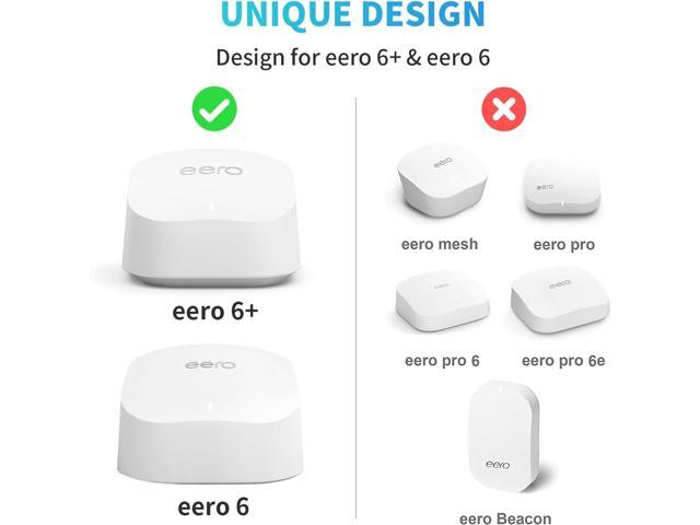 Wall Mount Holder for eero 6 and for eero 6+ Router Mesh Wi-Fi System No Messy Wires, Space-Saving Outlet Wall Mount Holder for eero 6 Plus...