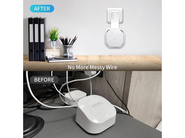 Wall Mount Holder for eero 6 and for eero 6+ Router Mesh Wi-Fi System No Messy Wires, Space-Saving Outlet Wall Mount Holder for eero 6 Plus...