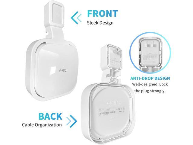 Wall Mount Holder for eero Pro 6e/Pro 6 Mesh Wi-Fi System,Outlet Wall Mount Stand Bracket for eero Pro 6e tri-Band Mesh,Wall Bracket for eero Pro 6...