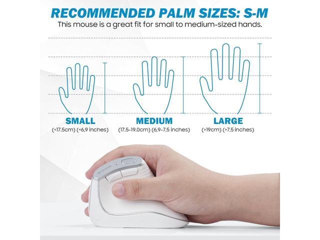 Wireless Vertical Ergonomic Mouse, Multi-Device(Bluetooth + 2.4G Connection), 4 Adjustable DPI, 7 Buttons Computer Mouse for PC, Laptop, Desktop,...
