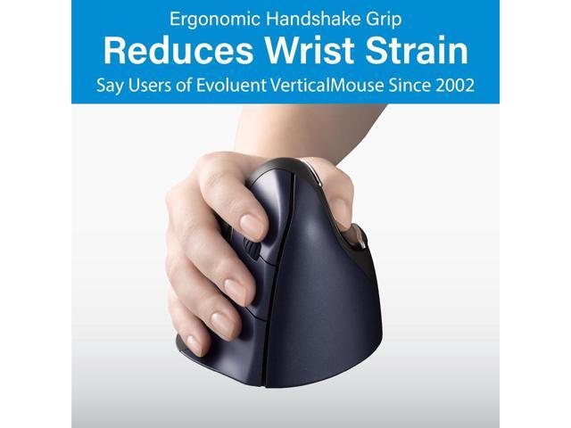 Evoluent Inventor of The Vertical Mouse VM4RW Ergonomic Vertical Mouse Right Hand M-to-L Wireless USB, Sculpted for Comfort, Reduces Wrist...