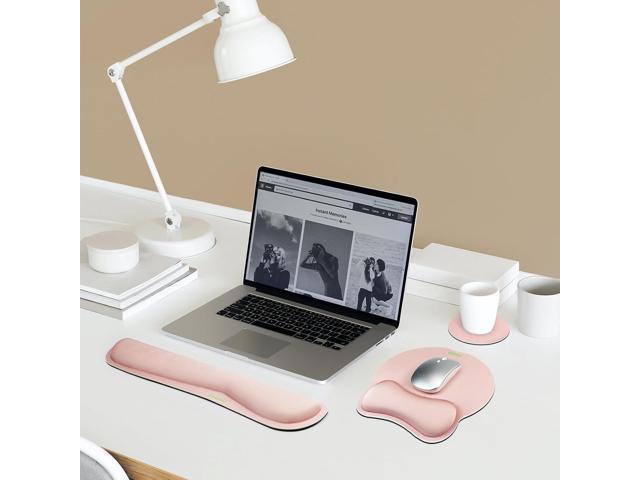 VAGAU Premium Keyboard Wrist Rest and Mouse Pad Wrist Support, Ergonomic Memory Foam Set for Office, Laptop, Mac, Computer and Gaming,Comfortable...