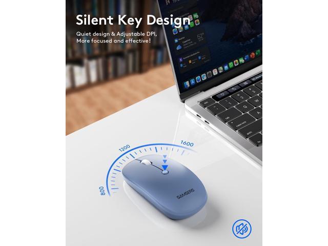 Foldable Keyboard and Mouse, Samsers Folding Bluetooth Keyboard Combo, 2.4G + BT5.0 x 2, Full-Size Portable Travel Keyboard & Rechargeable Wireless...