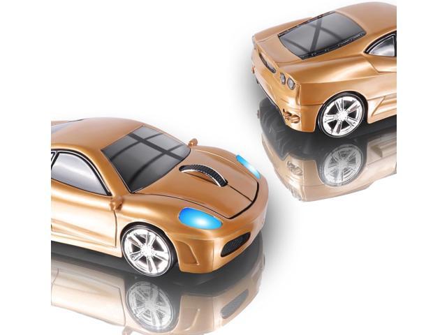 elec Space Wireless Mouse 2.4GHz Cool Sport Car Shape Wireless Mouse Optical Cordless Mice with USB Receiver for PC Laptop Computer 1600 DPI 3...