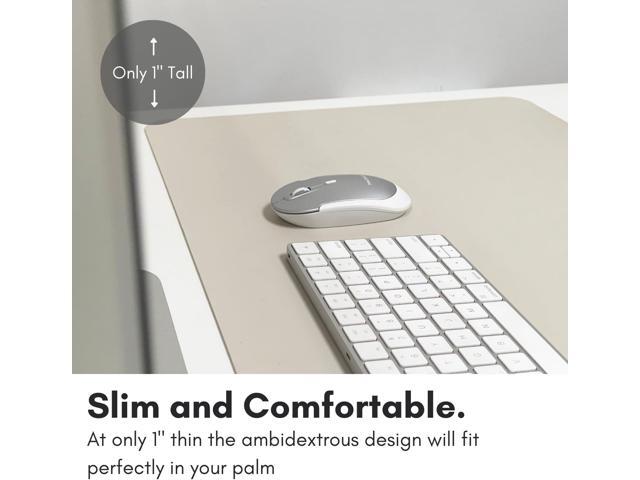 Macally Wireless Bluetooth Mouse for Mac, MacBook Pro/Air, iPad, and PC - Comfortable and Quiet Compatible Wireless Apple Mouse - Rechargeable...