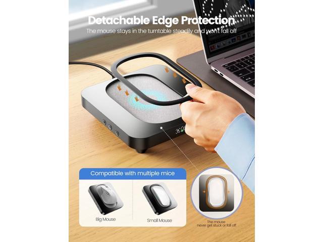 meatanty Mouse Mover Undetectable, Slim Mouse Jiggler with Enlarged Turntable, Automatic Wiggler Adjustable Intervals, Computer Shaker No Need to...