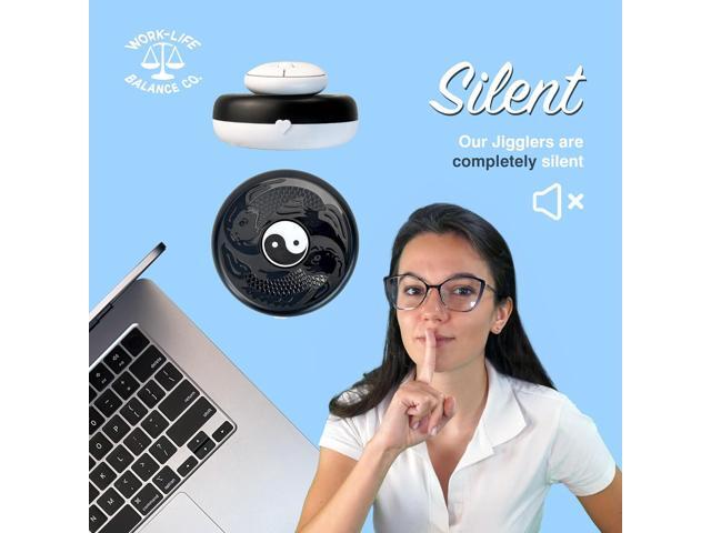 Work-Life Balance Randomized Mechanical Mouse Jiggler - Undetectable Shaker Device to Keep Screen Active, Wireless Movers for Laptop, PC Trackpad,...