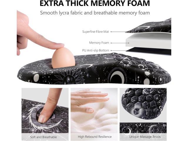 Mouse Pad Wrist Support, 2 in1 Keyboard Wrist Rest+ Ergonomic Mouse Pad, Non-Slip Wrist Rest for Computer Keyboard, Made Easy Typing & Relieve...