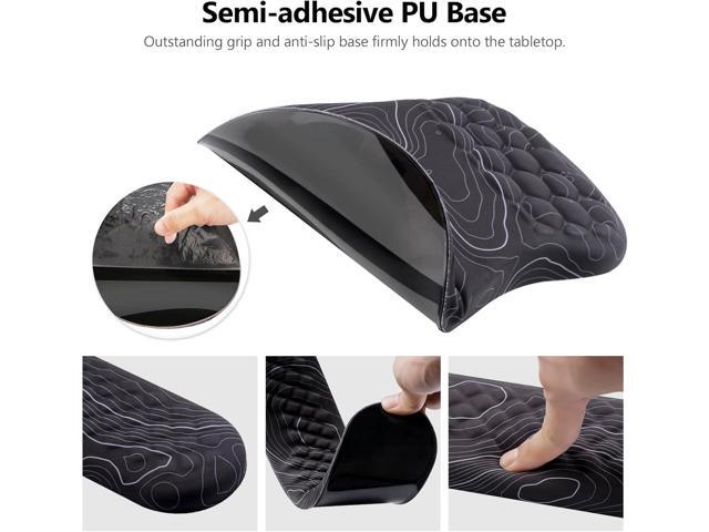 Mouse Pad Wrist Support, Laokiiy 2 in1 Keyboard Wrist Rest+ Ergonomic Mouse Pad, Non-Slip Wrist Rest for Computer Keyboard, Made Easy Typing &...