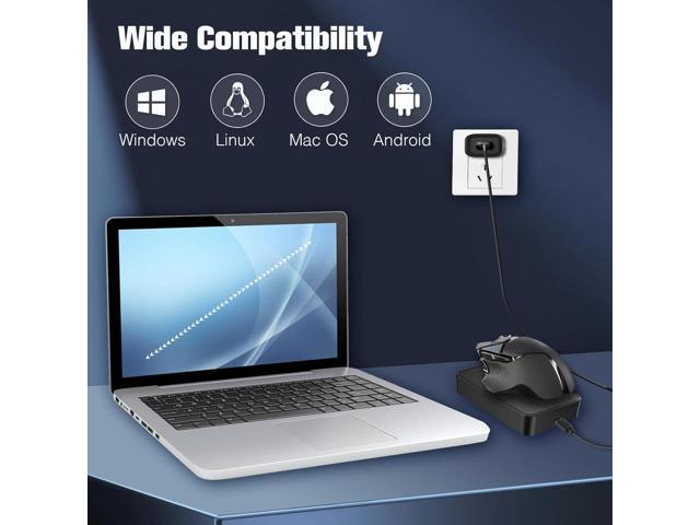 Undetectable Mouse Jiggler, Mechanical Mouse Mover with Power Adapter & ON/Off Switch, Mouse Clicker Mouse Shaker for Computer, Laptop, Keep PC...