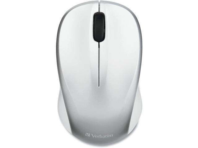Verbatim 2.4G Wireless LED Silent Mouse - Noiseless and Silent Click Computer Mouse with Nano Receiver for Mac and PC - Silver